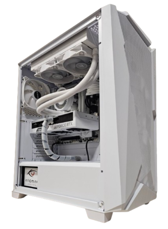 Insomnia Arctic Storm: i7 13700KF, RTX 4070Super 12GB, 32GB DDR5-6000, 1TB NVMe