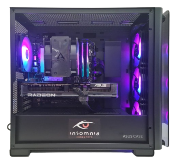 Insomnia Shadow PrimeX 2: B650, Ryzen 7 7800X3D, 32GB DDR5-6000, RX9070XT, 1TB NVMe