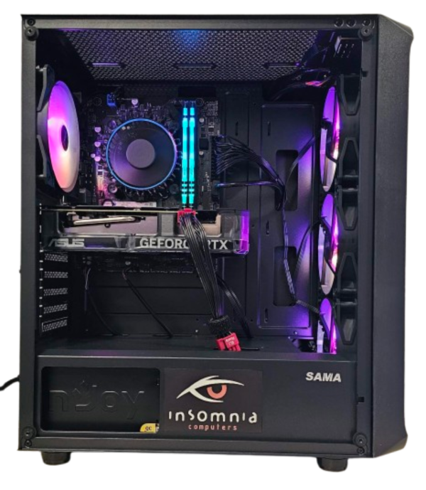 Insomnia Shadow Fury 2 XT: H610, i5 13400F, 16GB DDR4-3200, RTX4060Ti, 1TB NVMe