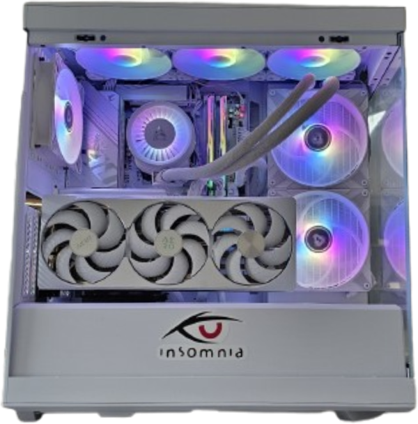 Insomnia Arctic Y Mini: B850, Ryzen 7 9800X3D, 32GB DDR5-6000, RTX5080 16GB, 2TB SSD