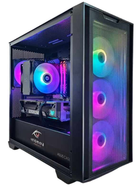 Insomnia Shadow TUF Core: Ryzen 7 5700X/32GB/1TB SSD/RTX4060Ti 8GB