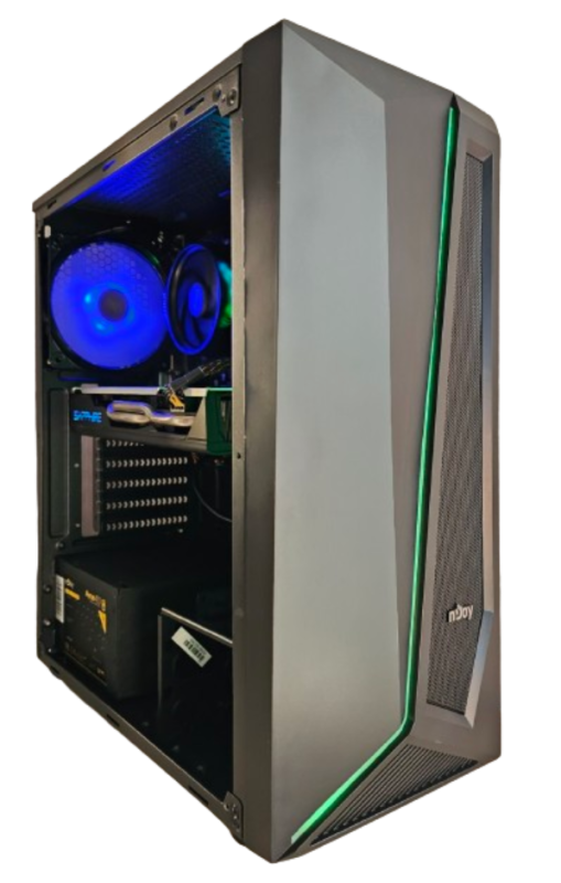 OUTLET A320, Ryzen 1200F, 16GB DDR4-3200, RX580 8GB, 500GB SSD