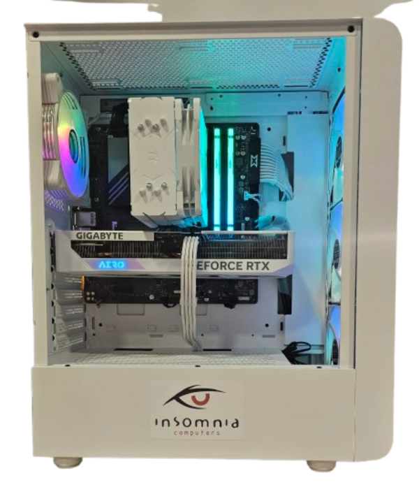 Insomnia Arctic Blaze 2: B660, i5 14400F, 32GB DDR5-6000, RTX 4060Ti 8GB, 1TB NVMe