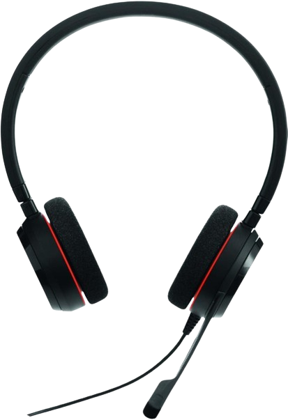 HEADPHONES JABRA EVOLVE 20 MS stereo w/microphone,4999-823-109
