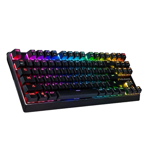 Modecom Mechanical Keyboard Volcano Lanparty RGB (OUTEMU Blue Switch) US Layout