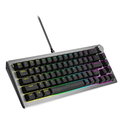 Cooler Master CK720 Hot-Swappable 65% Space Gray Mechanical Gaming Keyboard