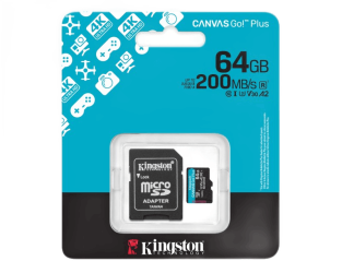 MicroSDXC 64GB CANVAS GO PLUS 200R A2 U3 V30 SDCG4 / 64GB + Adapter