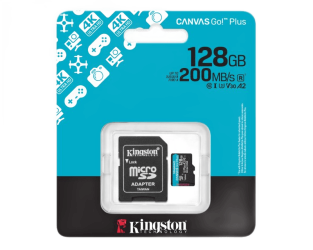 MicroSDXC 128GB CANVAS GO PLUS 200R A2 U3 V30 SDCG4 / 128GB + Adapter