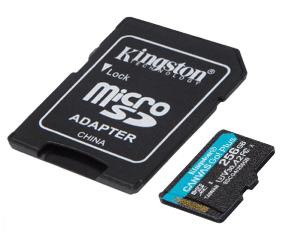 MicroSDXC 256GB CANVAS GO PLUS 200R A2 U3 V30 SDCG4 / 256GB + Adapter
