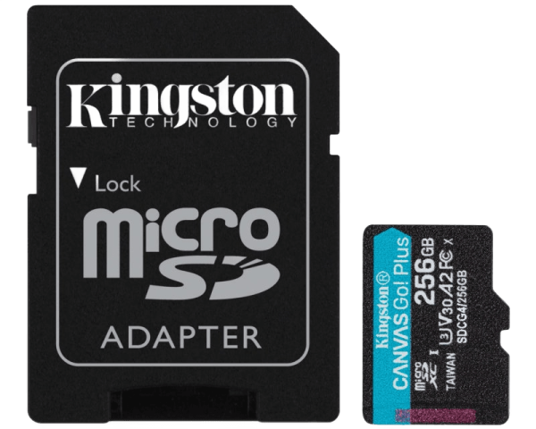 MicroSDXC 256GB CANVAS GO PLUS 200R A2 U3 V30 SDCG4 / 256GB + Adapter