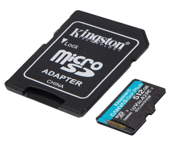 MicroSDXC 512GB CANVAS GO PLUS 200R A2 U3 V30 SDCG4 / 512GB + Adapter