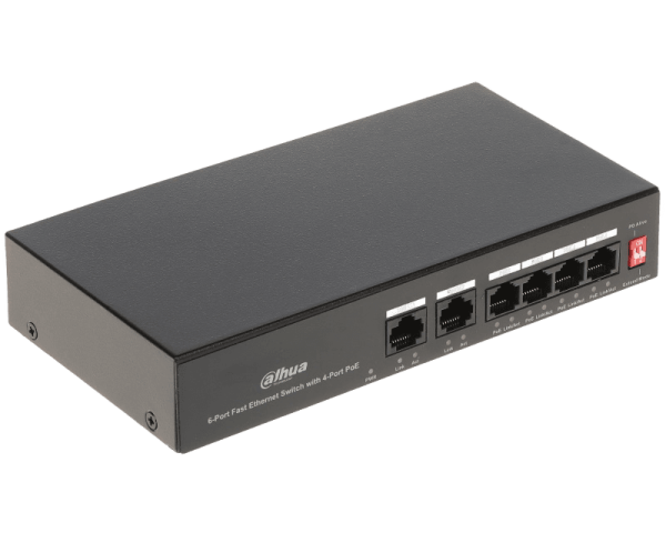 Dahua PFS3006-4ET-36 6-Port Fast Ethernet Switch with 4-port poe