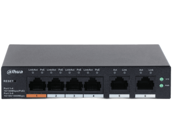 CS4006-4ET-60 6-Port Cloud Managed Desktop Switch with 4-port Poe