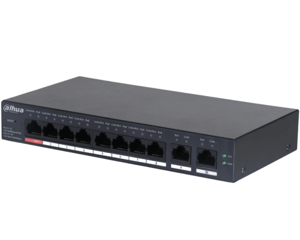 CS4010-8ET-110 10-Port Cloud Managed Desktop Switch with 8-Pore Poe