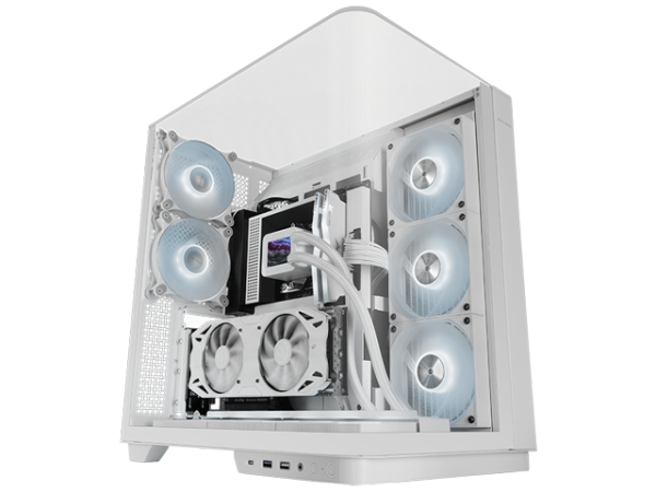 MARS Gaming Case MC-INFINIO ATX ARGB Frameless Case White