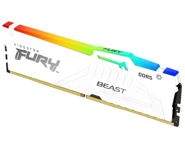 DIMM DDR5 64GB (2x32GB kit) 6000mt / s KF560C36BWEAK2-64 FURY BEAST RGB White Expo