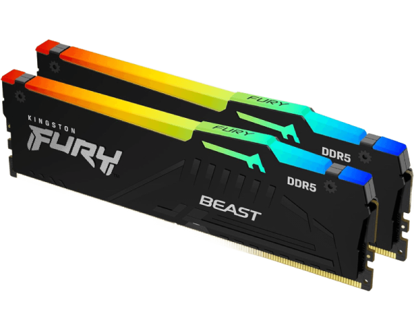 Kingston Fury Beast Black RGB 32GB (2x16GB Kit) 6800Mhz DDR5 CL-Expo