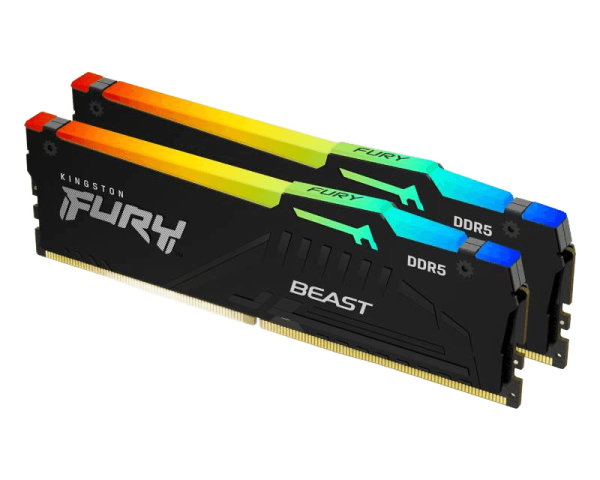 DIMM DDR5 32GB (2x16GB KIT) 6000mt / s KF560C30BBEAK2-32 FURY BEAST BLACK RGB EXPO