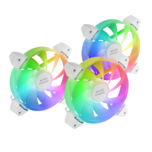 MARS Gaming FAN KIT MF-3AR ARGB Reversed 3in1 3x120mm Full Ring Illumination White
