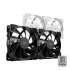 MARS Gaming FAN KIT PWM 2in1 Ultra-quiet 120mm x 2 Ultrasilent Fans Black