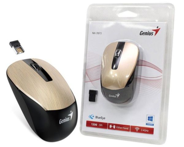 Genius NX-7015 Wireless Optical USB Black-Gold Mouse