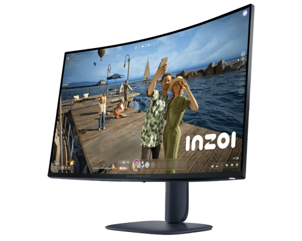 31.5 "AW3225DM QHD 180Hz Freesync Alienware Gaming Curved Monitor