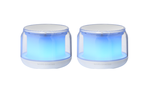 MARS Gaming BT Speaker MS-AURA RGB White