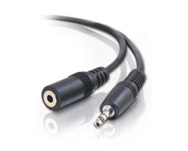 Cable Audio 3.5mm - 3.5mm M / F 3M Black