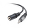 Cable Audio 3.5mm - 3.5mm M / F 3M Black