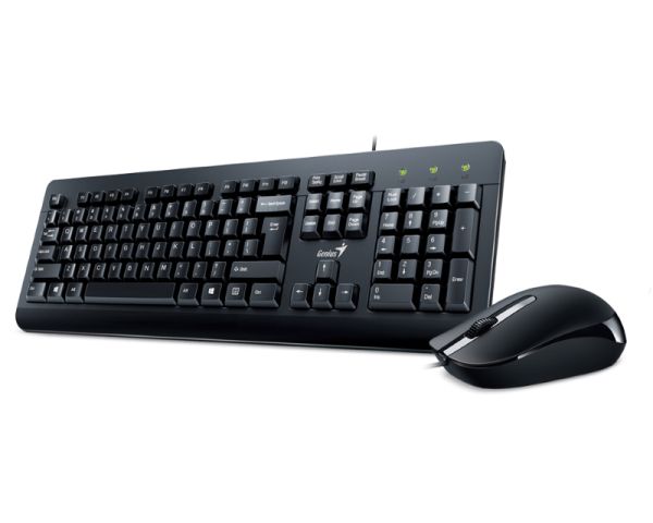 Genius KM-160 USB US Keyboard + Mouse Black