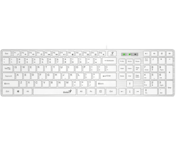 Genius Slimstar 126 USB Yu Keyboard White
