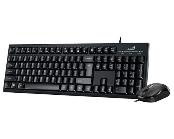 Genius KM-100SE USB US Keyboard + Mouse Black