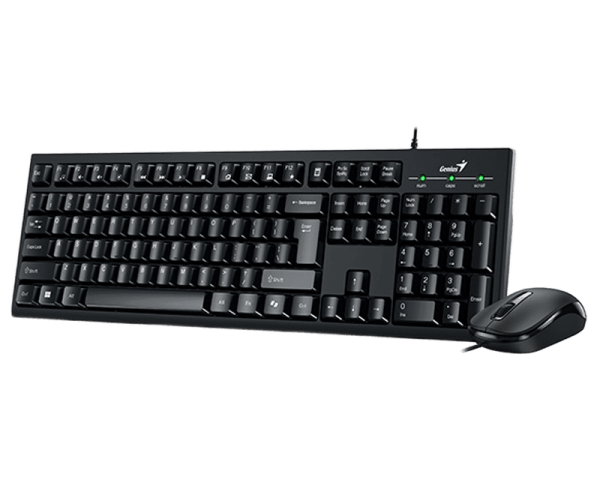 Genius KM-100SE USB US Keyboard + Mouse Black