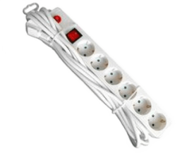 Surge protector 6plug , 1.4m with protection