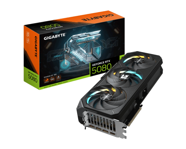 GIGABYTE NVIDIA GEFORCE RTX 5080 GAMING 16GB GV-N5080GAMING OC-16GD REV. 1.0