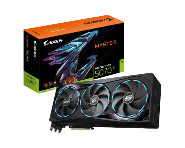 GIGABYTE NVIDIA GEFORCE RTX 5070 TI AORUS MASTER 16GB 256BIT GV-N507TARORUS M-16GD REV. 1.0