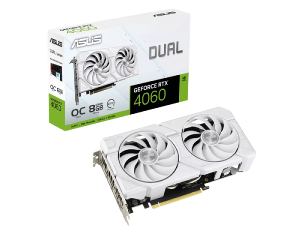 Nvidia GeForce RTX 4060 8GB 128bit Dual-RTX4060-O8G-EVO-WHITE