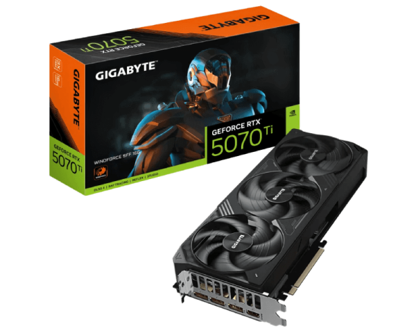 Nvidia GeForce RTX 5070 Ti Windforce SFF16GB 256Bit GV-N507TWF3-16GD Rev. 1.0