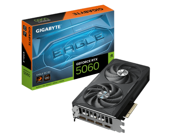 Gigabyte nVidia GeForce RTX 5060 EAGLE OC 8GB 128bit GV-N5060EAGLE OC-8GD rev 1.0