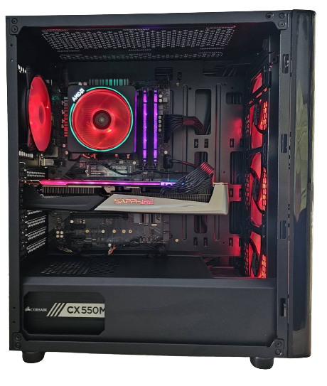 OUTLET B450, Ryzen 7 3700X, 16GB DDR4-3200, RX5700XT, 1TB NVMe