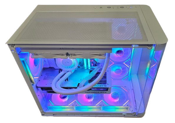 Insomnia Arctic Arcglass: B650E, Ryzen 7 7800X3D, 32GB DDR5-6000, RTX5070Ti 16GB, 1TB NVMe