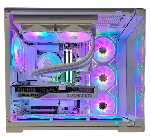 Insomnia Arctic Arcglass: B650E, Ryzen 7 7800X3D, 32GB DDR5-6000, RTX5070Ti 16GB, 1TB NVMe