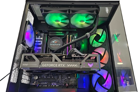 Insomnia Shadow TUF Phantom 2: X870, Ryzen 7 9800X3D, RTX 5080, 32GB DDR5-6000