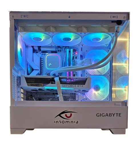 Insomnia Arctic Glass 3 Mini: B850M, 7800X3D, 32GB DDR5-6000, RTX 5070, 2TB