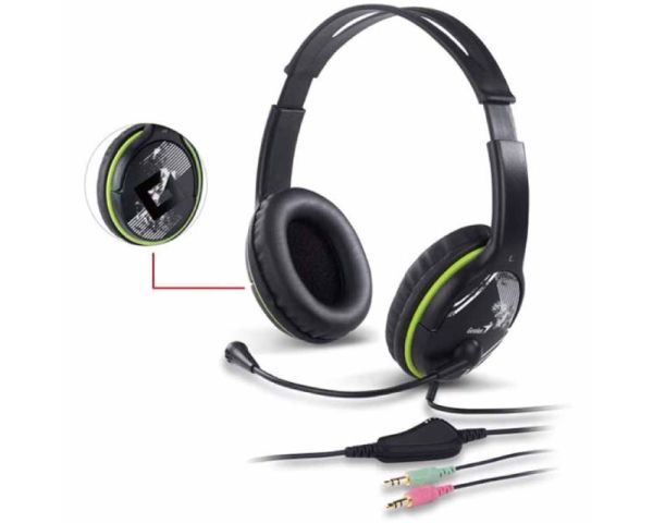 HS-400A Green headset with microphone